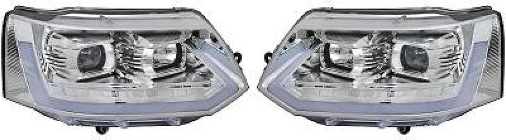 Scheinwerfer Set Hauptscheinwerfersatz Tube Lights für VW Transporter V Bus (7HB, 7HJ, 7EB, 7EJ, 7EF, 7EG, 7HF, 7EC) Multivan V