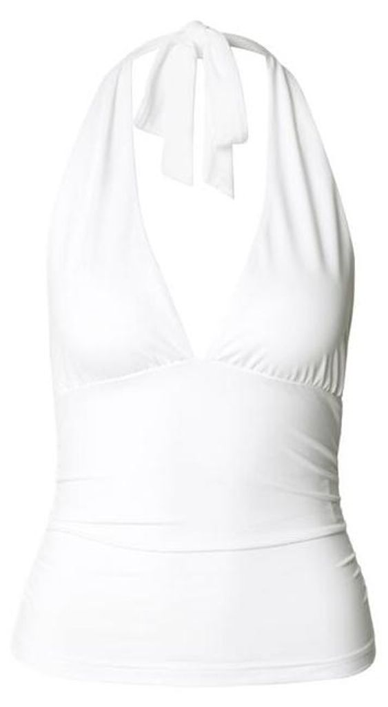 Urban Classics Neckholder Damen Ladies Polyamide Jersey Neckholder Top weiß M