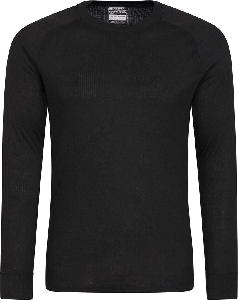 Mountain Warehouse - "Talus" Thermo-Top Rundhalsausschnitt für Herren Langärmlig MW1301 (XL) (Schwarz)