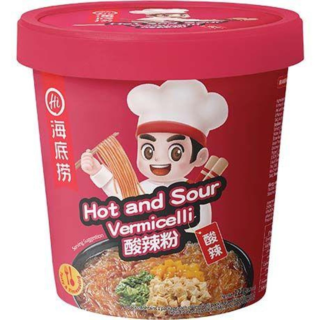 HAIDILAO Instant Glasnudeln Fadennudeln Vermicelli Hot & Sour 122g