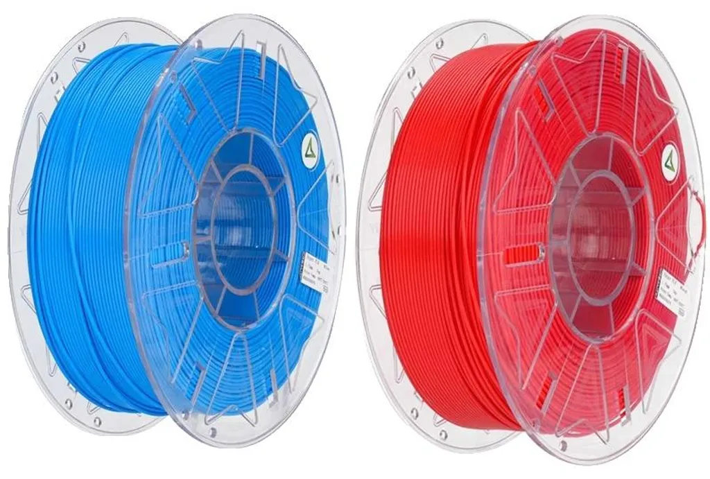 Filament 3D Bicolore 1.75mm Haute Performance - Teinte Bleu & Rouge