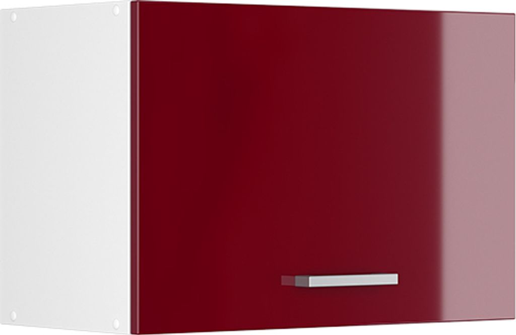 Hängeschrank Vicco R-Line Rot Hochglanz 60 cm Flach, Model Produktbild 