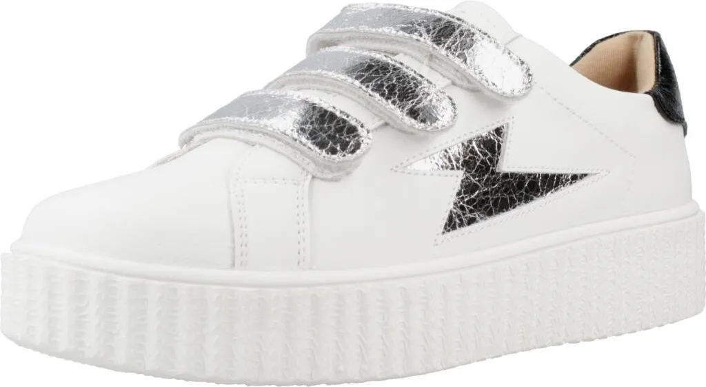 Sneakers Argentées Femme Marilou par Vanessa Wu - Chaussures Sport Chic