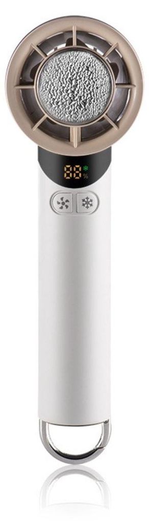 INF Handventilator thermoelektrisch Keramikkühlung USB ABS für unterwegs Weiß