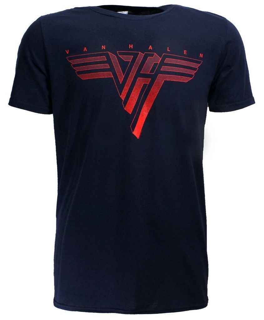 Eddy Van Halen – Klassisches rotes Logo-T-Shirt - XL