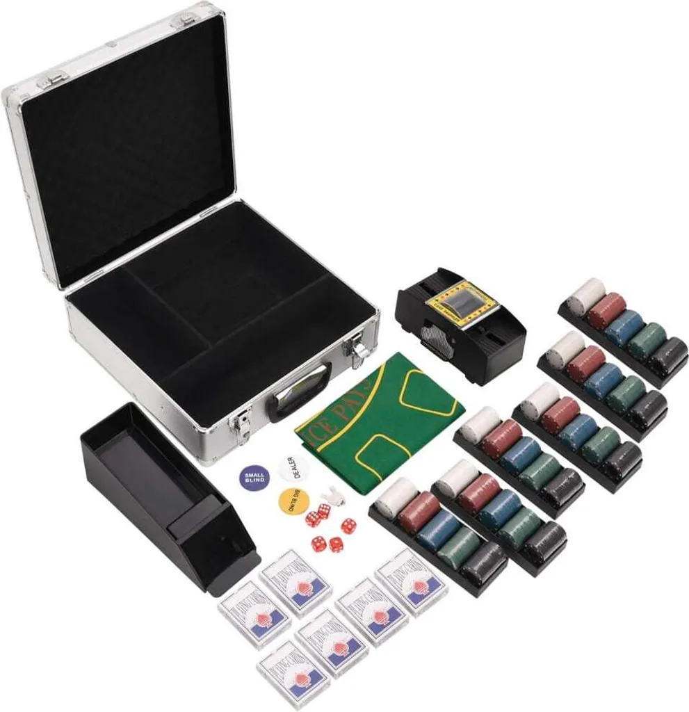 Set de jetons de poker 600 pcs idéal pour vos soirées casino à la maison