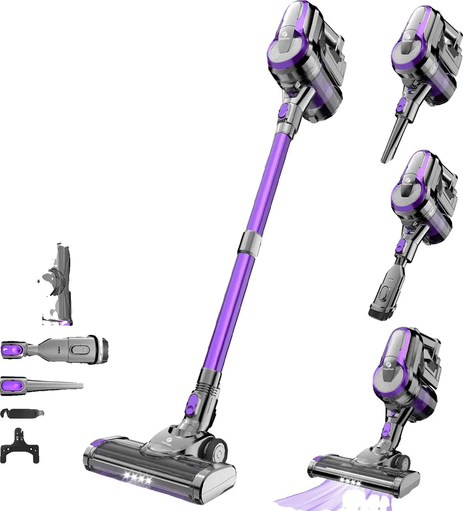 Balai aspirateur rechargeable LILA puissant pour sols durs et tapis EU