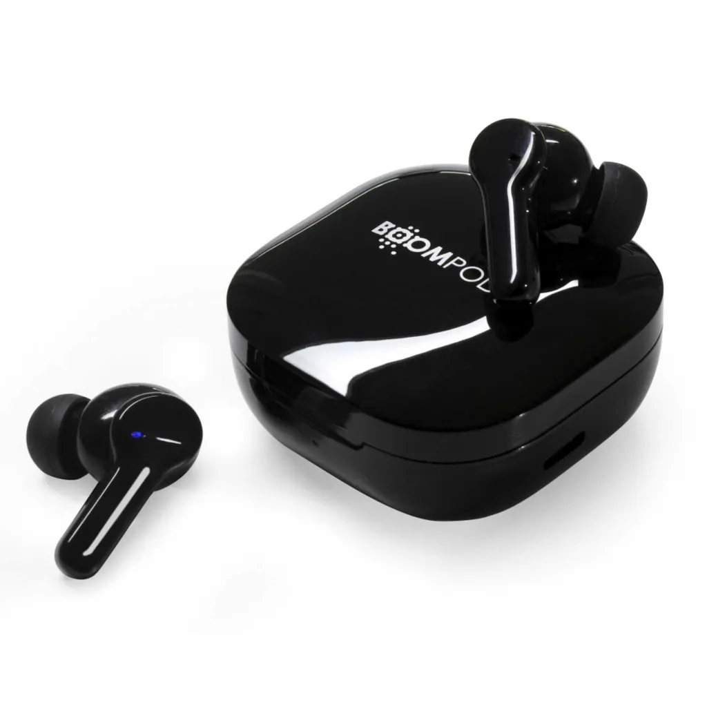 Boompods Bassline Compact BCOBLK : Écouteurs à Commande Tactile Noir - 5