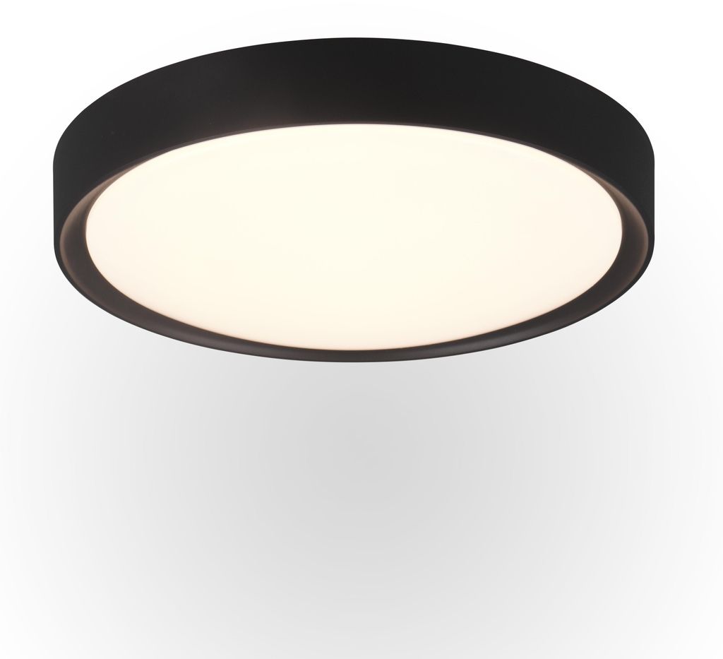 Trio LED stropné svietidlo Clarimo Ø 33 cm čierne matné Obrázok produktu 