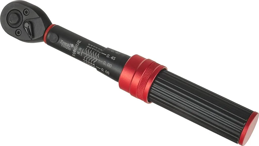 Clé dynamométrique 1/4" 1-6Nm robuste avec réglage micrométrique précis