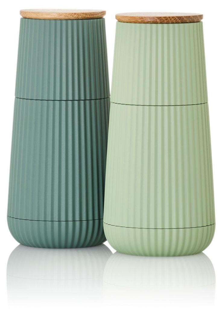 Set da tavolo "Ad Hoc" per macinino di pepe e colore verde Immagine del prodotto 