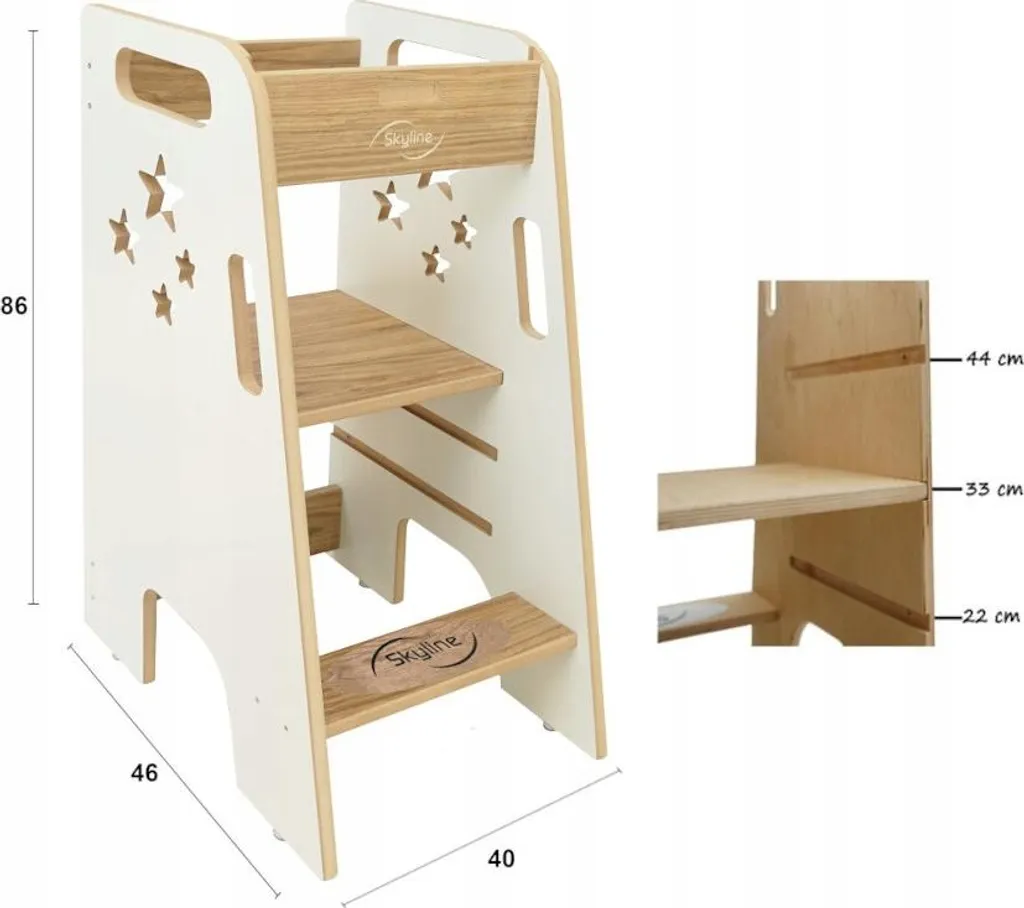 Ustensiles cuisine enfants ergonomiques Solid Adjustable blanc POLISH - 24