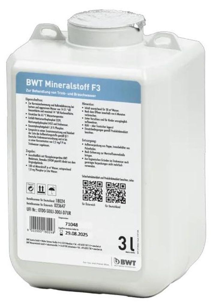 BWT Mineralstoff F3, geschikt voor water met een gemiddelde Productafbeelding 