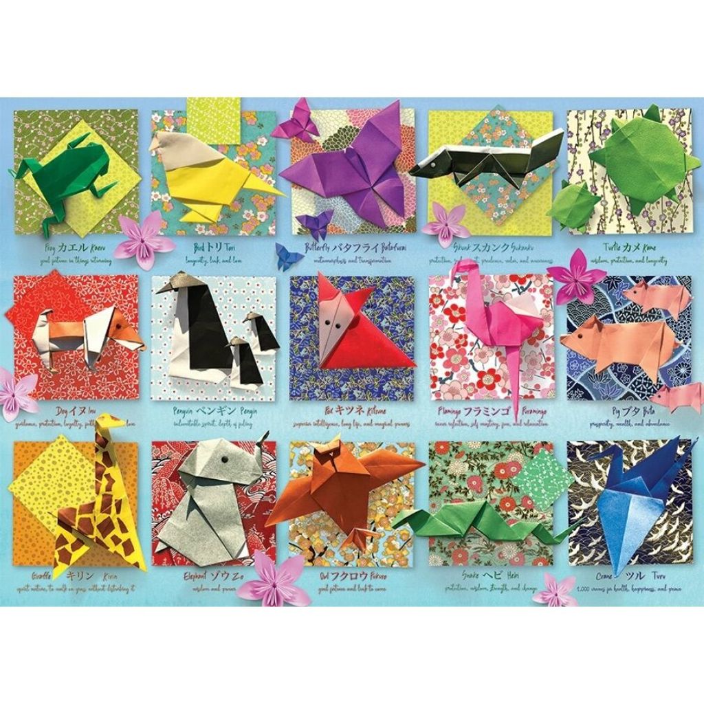 COBBLE HILL Puzzle Origami Tiere 500 Teile