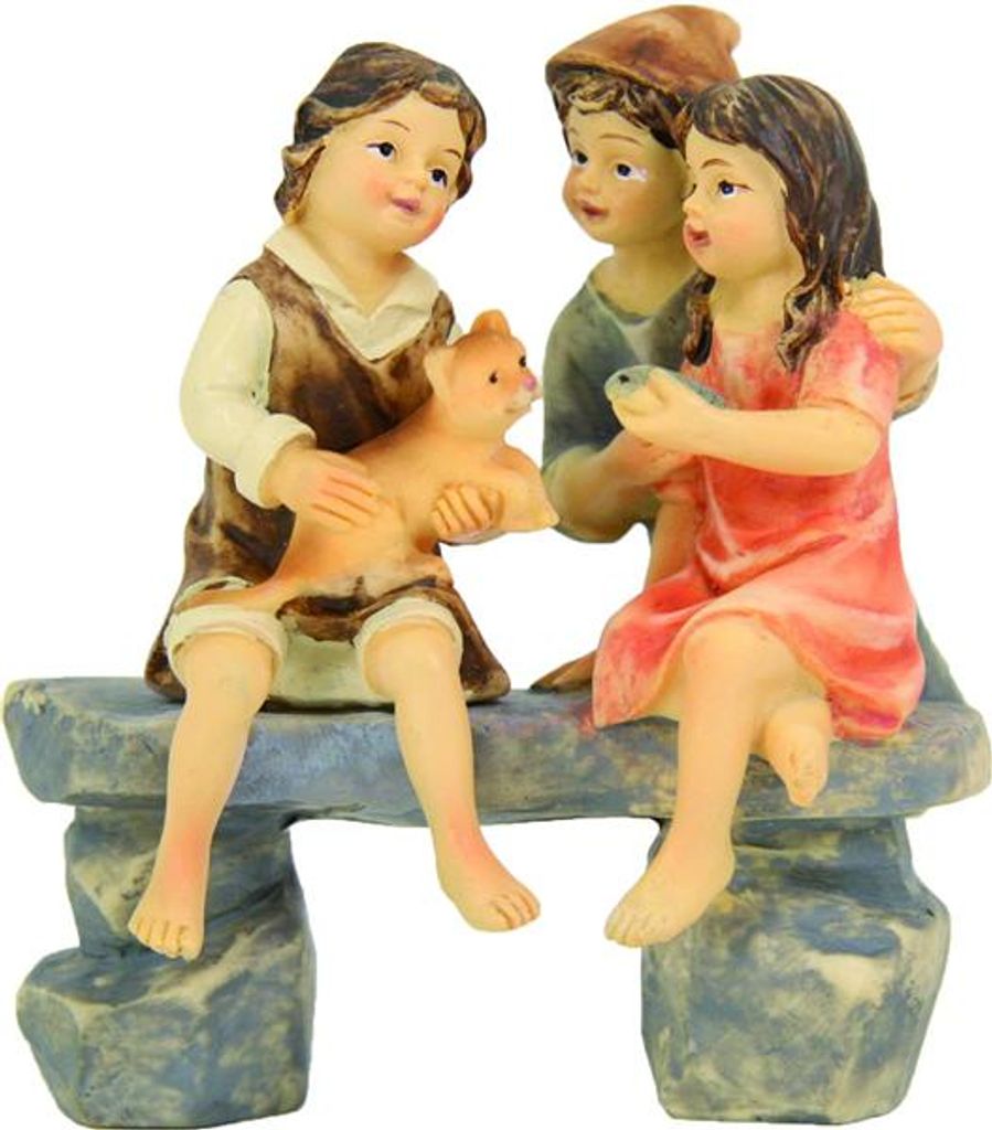Krippen Johannes Krippenfiguren Kinder sitzend für Größe ca.12cm 