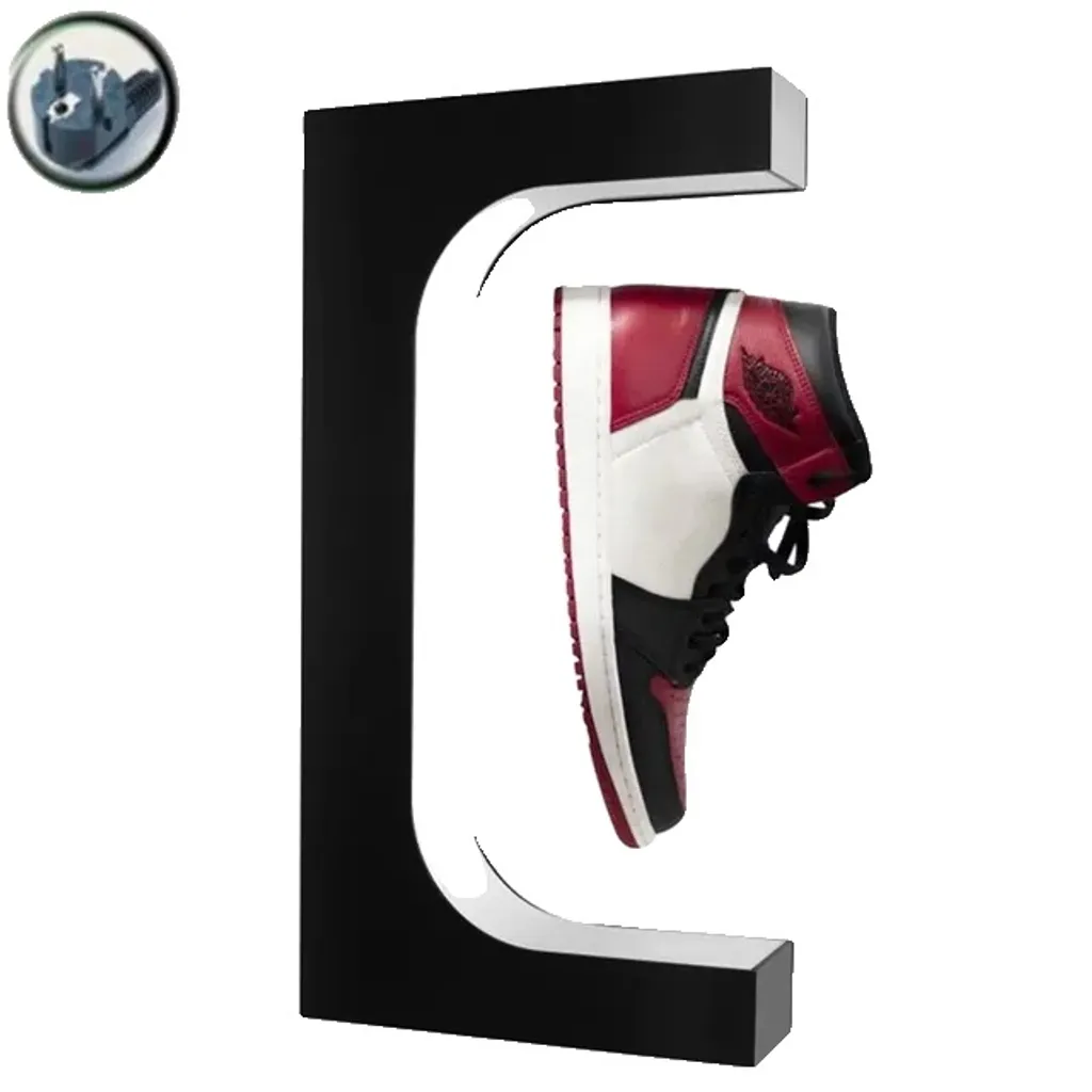 Rangement chaussures suspendu pour dressing moderne avec LED et rotation