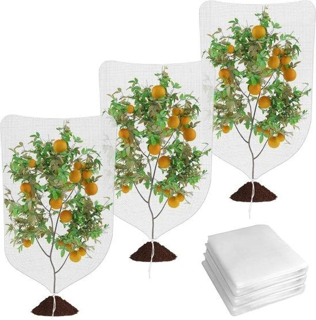 Filet de jardin à mailles fines noir 1m pour protection plantes
