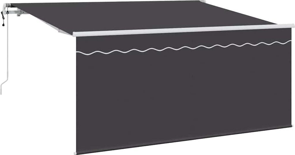 vidaXL Einziehbare Markise Anthrazit 300 x 200 cm