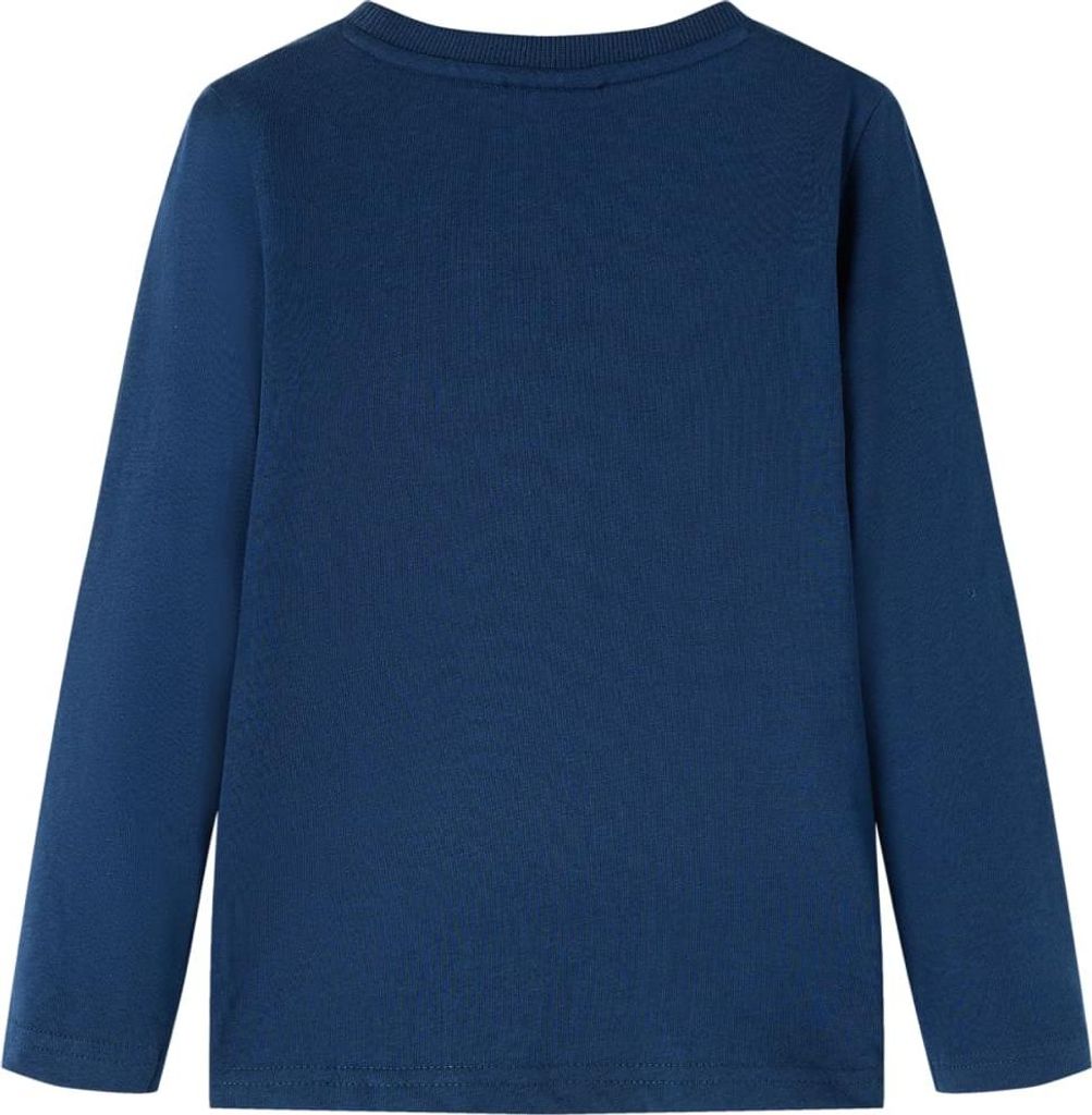 vidaXL Kinder-Langarmshirt Marineblau 128