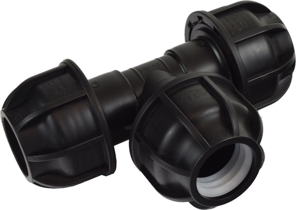 Agora-Tec®  PE Fitting T-Stück 25 mm x 25 mm x 25 mm für Produktbild 