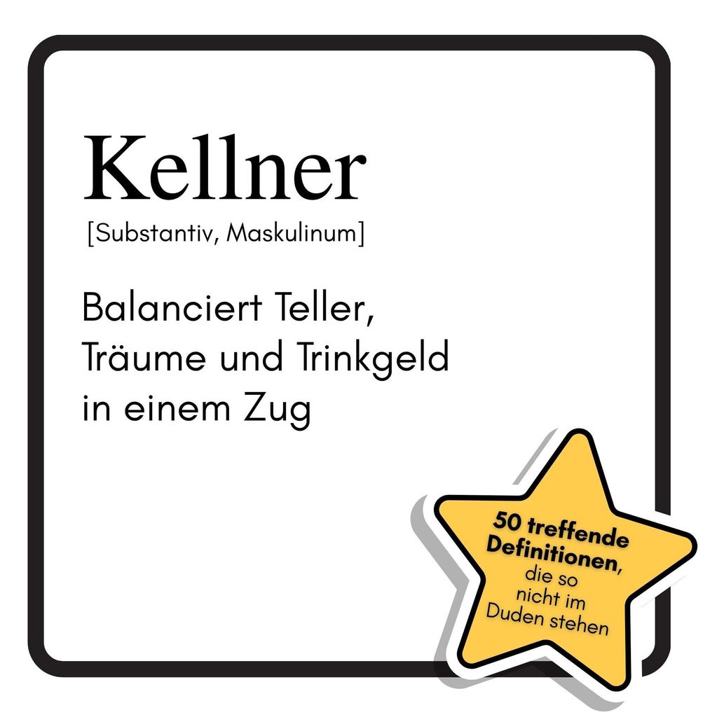 Kellner: Balanciert Teller, Träume und Trinkgeld in einem Zug. Das lustige Geschenkbuch für Mann, Frau, Kollege, Freund zu Geburtstag, Weihnachten