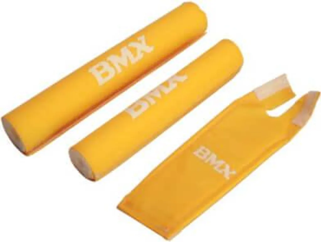Padset complet jaune pour BMX freestyle - Accessoire de protection vélo