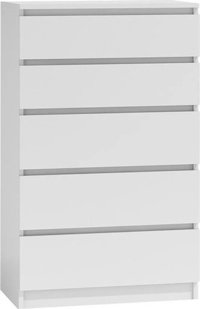 Cassettiera ESTELA M5 Bianco | Mobile 5 Cassetti Salvaspazio Moderno