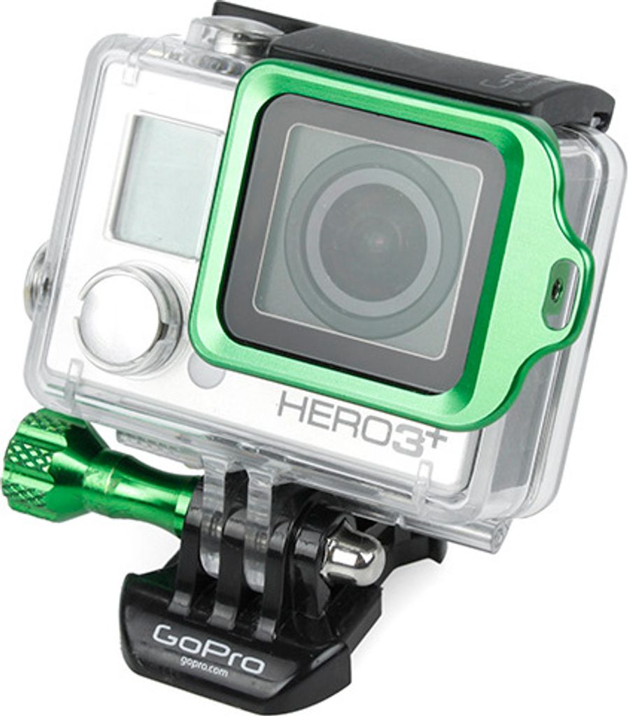 CamOn GoPro Hero3+ Aluminium Ring mit Gehäusehalterung (grün)