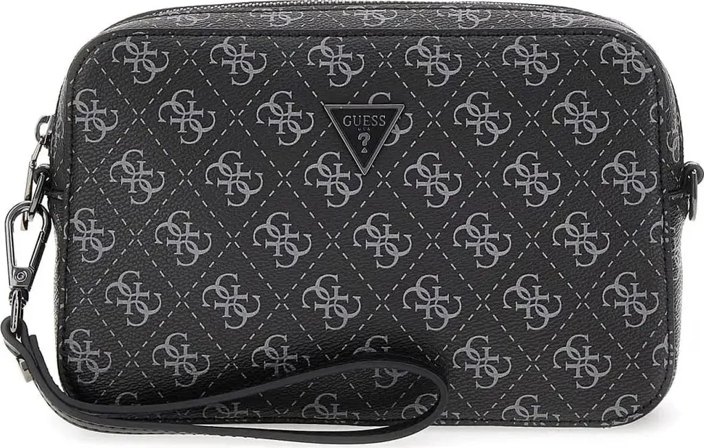Sacoche de Toilette Guess Milano MILOP5245 en Simili Cuir Noir