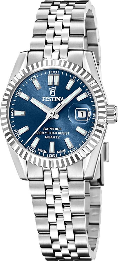 Festina SWISS MADE CLASSIC STEEL F20087/4 Damenarmbanduhr Produktbild 