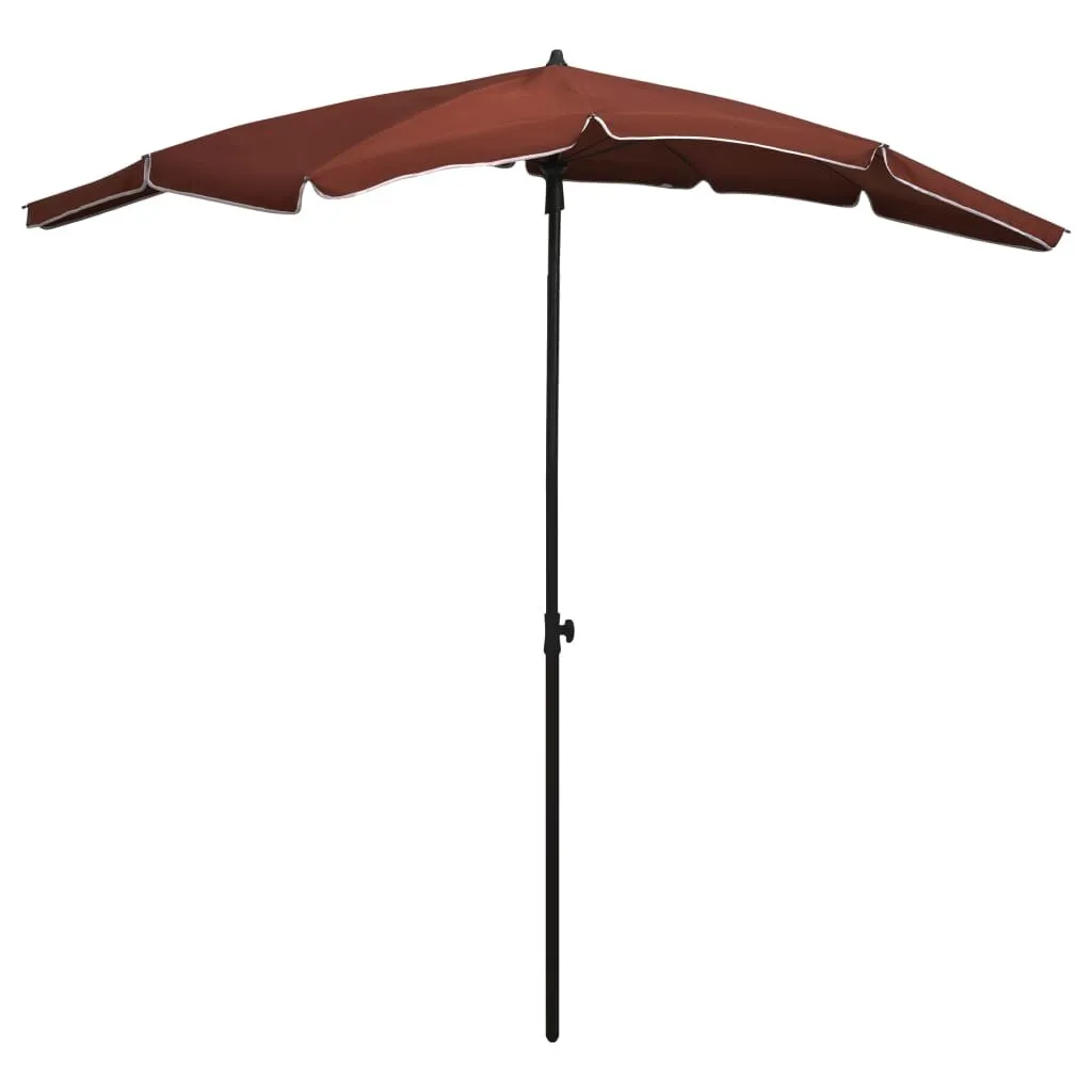 Parasol de balcon rectangulaire 200x130 cm coloris terre cuite vidaXL