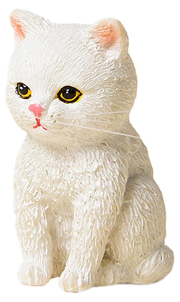 Handgefertigte, realistische Katzenfigur aus Kunstharz, ideal als Dekoration für Zuhause, Büro, Schreibtisch oder Wohnzimmer.