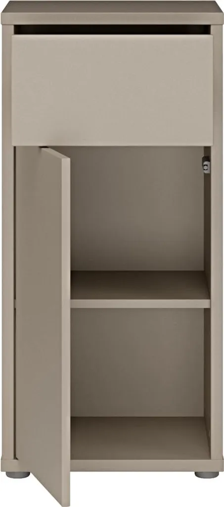 Commode de bain Alice Springs Taupe 83cm - Design compact et robuste