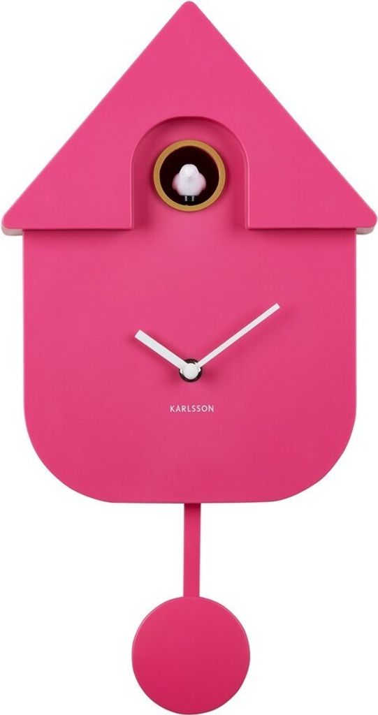 Karlsson - Orologio a cucù moderno - Modello "Cucù" - Rosa Immagine del prodotto 