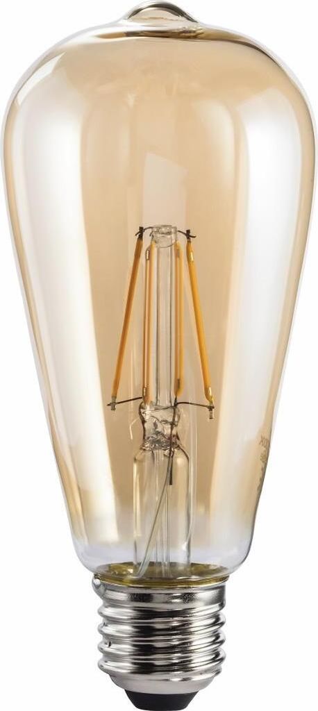 LED-Filament, E27, 685lm ersetzt 53W, Vintagelampe, Produktbild 