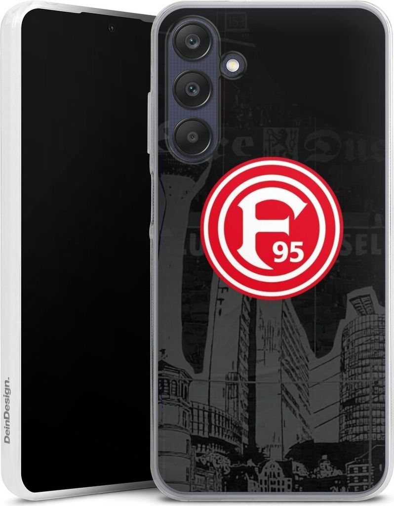 DeinDesign Slim Hülle für Samsung Galaxy A25 5G Silikon Case Ultra Dünn Handyhülle Fortuna Düsseldorf Logo Offizielles Lizenzprodukt