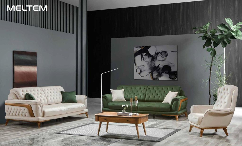Sofa 3 Sitzer Klassische Couchen Luxus Möbel Sofas Stoff Couch Dreisitzer Neu
