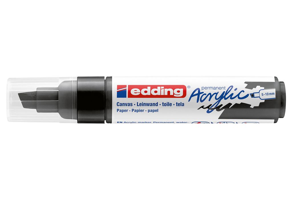 edding 5000 Acrylmarker breit schwarz 5 - 10 mm