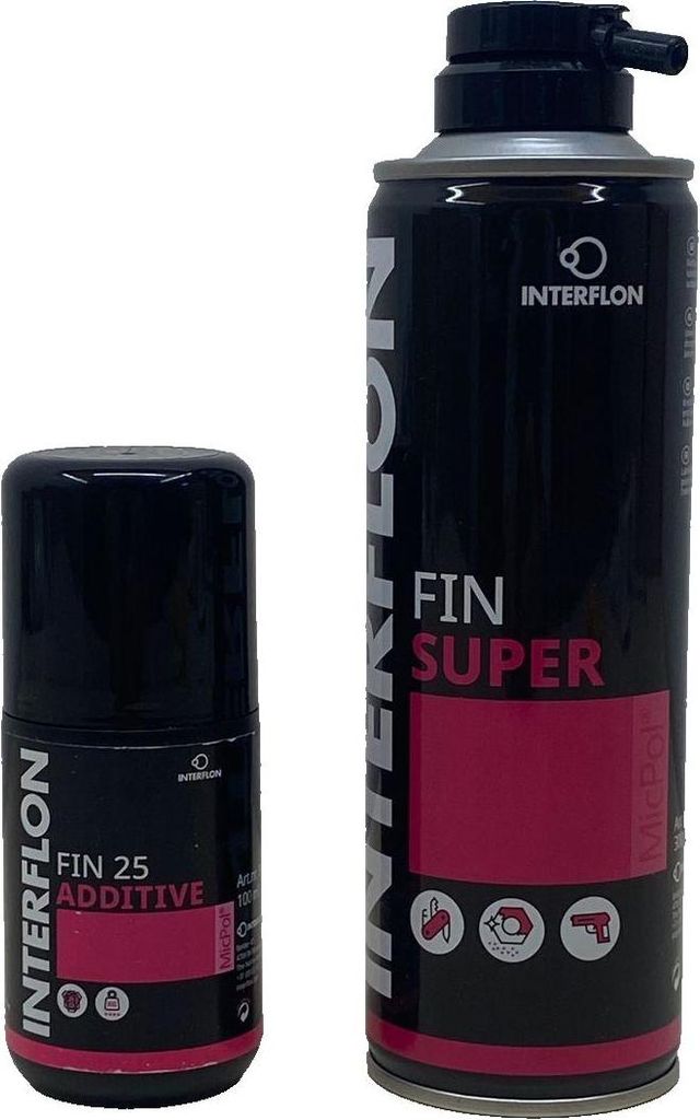 Interflon FIN 25 Additiv 100ml + FIN Super 300ml Spray – Produktbild 