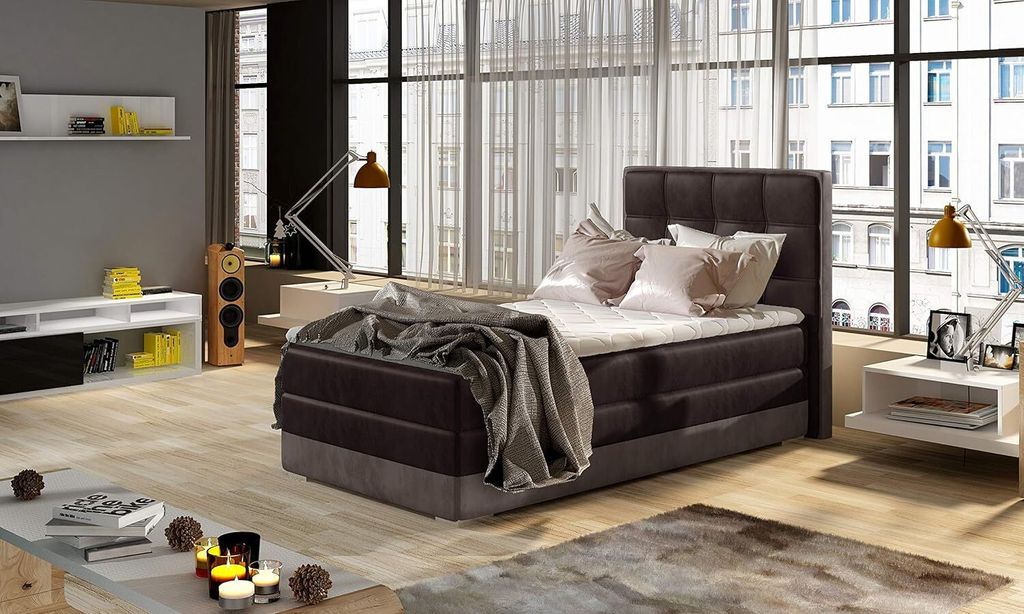 Boxspringbett Aster Bonellfederkern inkl. Topper Monolith 29/ Monolith 09