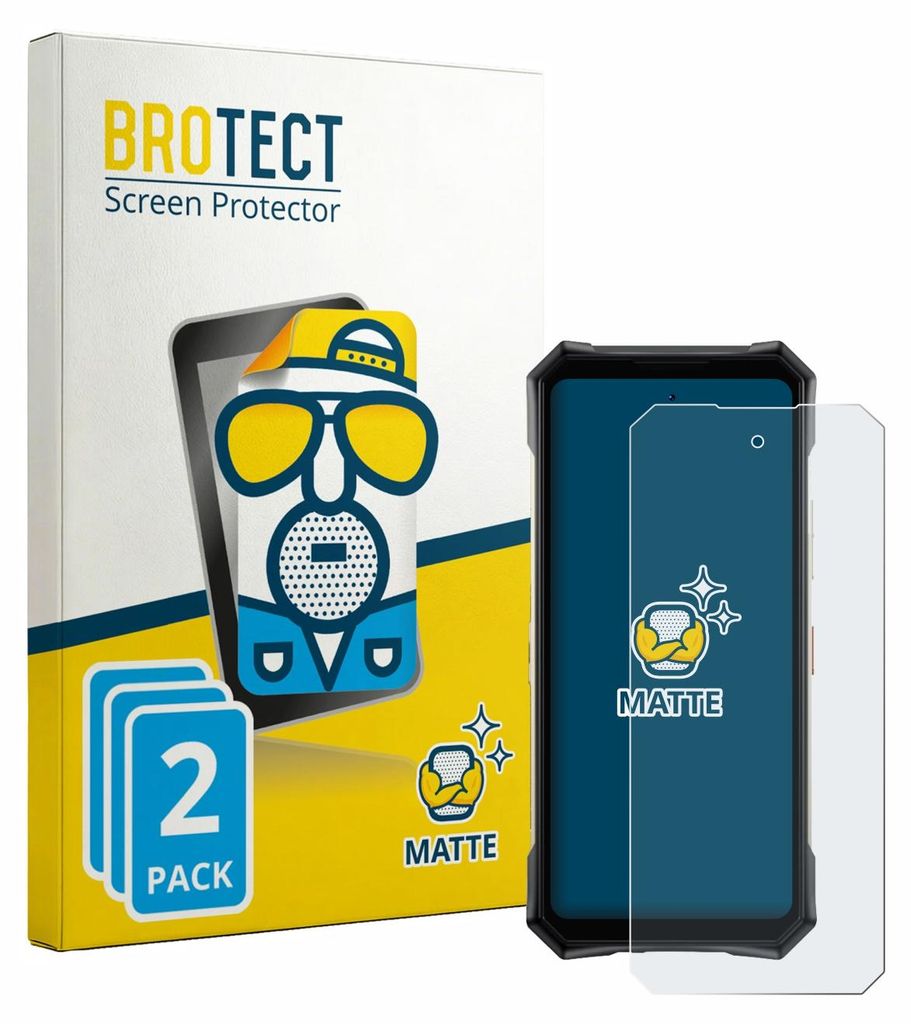 2x BROTECT Schutzfolie für Doogee S300 Pro Displayschutz Displayschutzfolie Folie Matt Entspiegelungsfolie