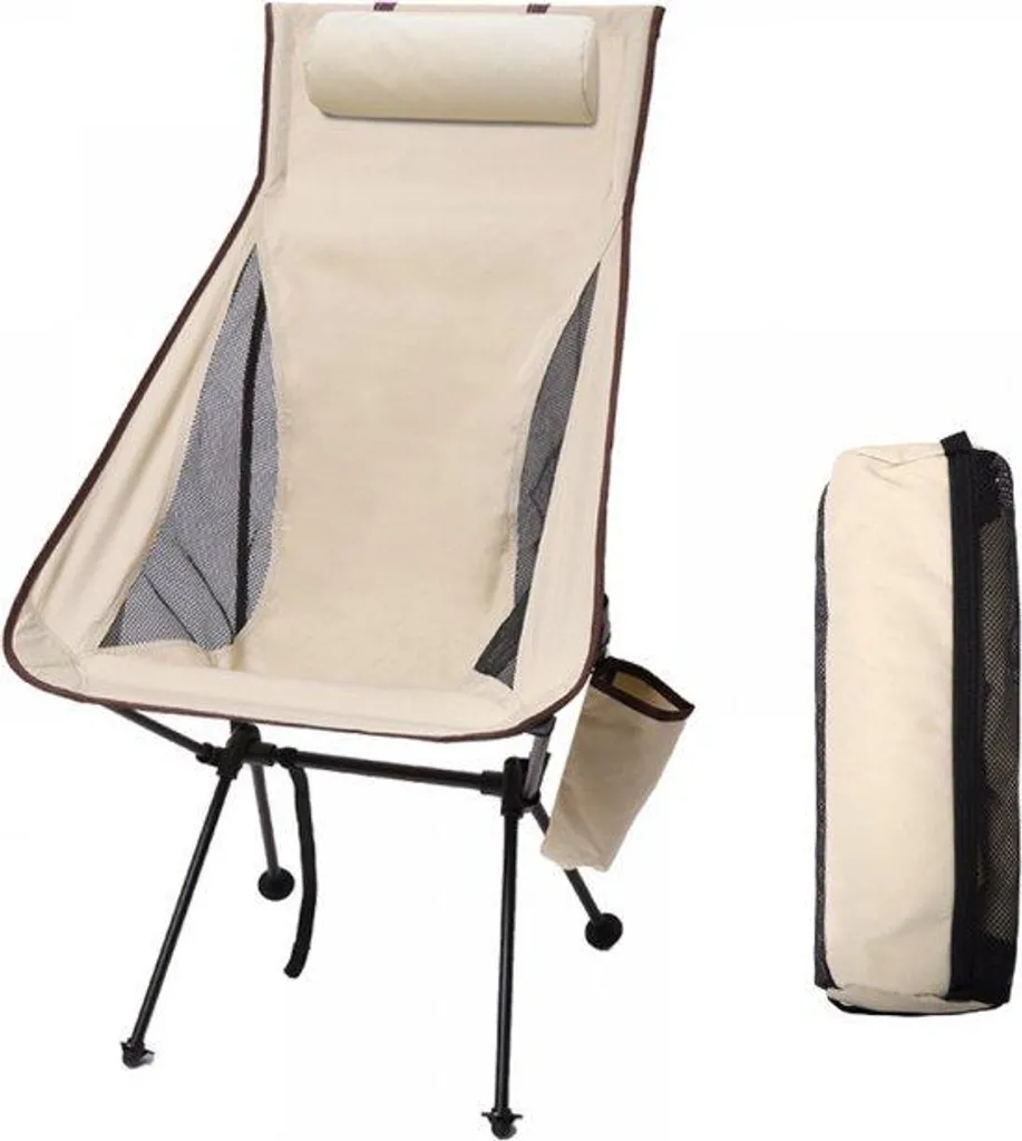 Chaise camping pliable 105cm : finis les maux de dos en plein air