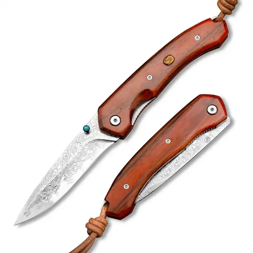 Couteau Pliant Sasuke MASTERPIECE pour Randonnée et Chasse - Acier Pro