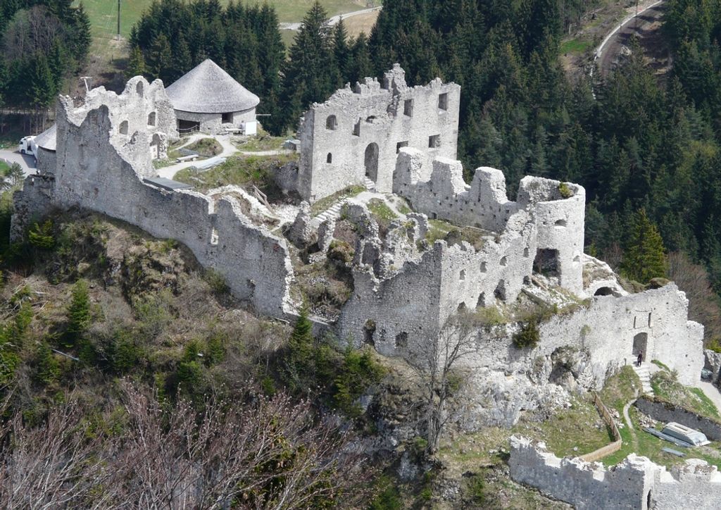 hansepuzzle 58840 - Ruine Puzzle, 260 Teile, Gebäude, 41,0 x 28,0cm mit hochwertiger Aufbewahrung, Kartonbox und wiederverschließbarem Beutel