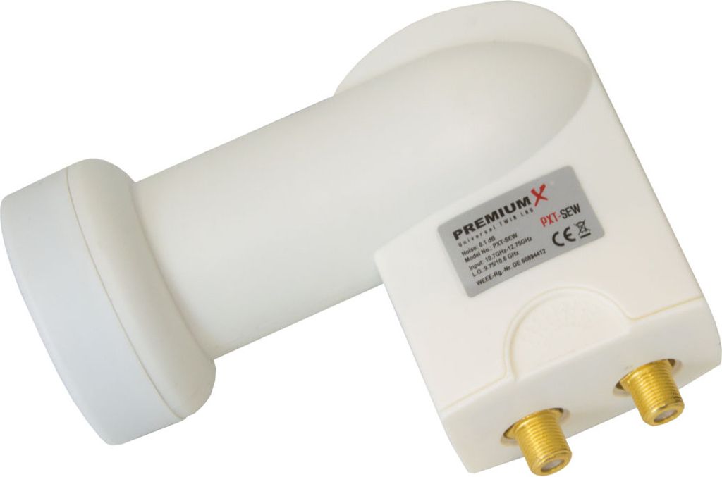 PremiumX Twin LNB PXT-SEW SAT für 2 Teilnehmer DVB-S2 HDTV Produktbild 