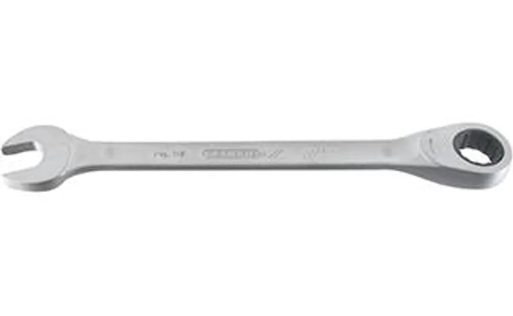 Clé 14 mm avec cliquet réversible et fourche robuste en acier Gedore