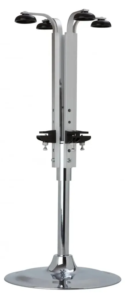 Support bouteilles portable à 4 emplacements en inox pour bars et buffets
