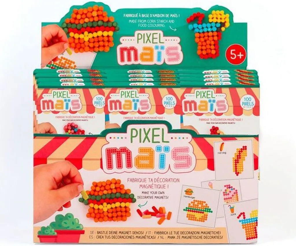 Magnet maïs pixel art anti-glisse Aimant robuste pour frigo et notes