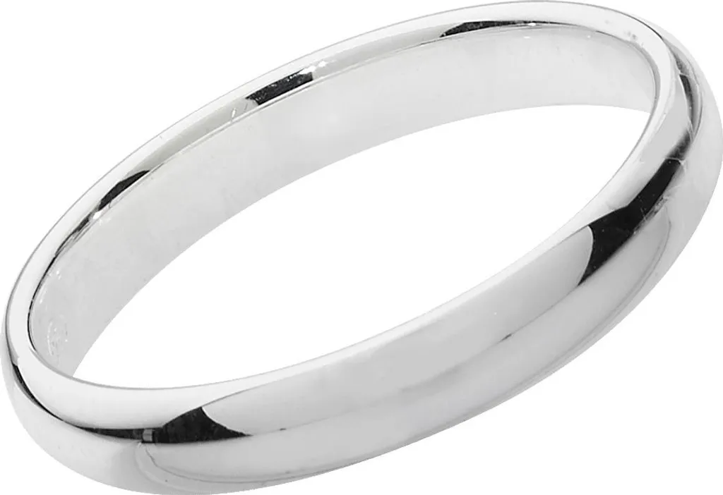 Alliance Homme Femme 3mm en Argent 925 Confort T53 TRS13875RSM Bijou