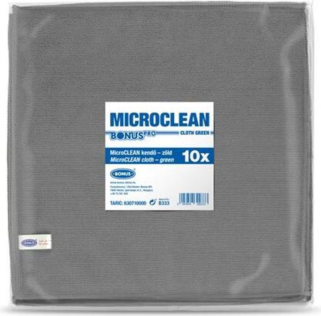 Wischtuch "MicroCLEAN", grau, universal, 10 Stück, 32 x 32 cm, BONUS B192